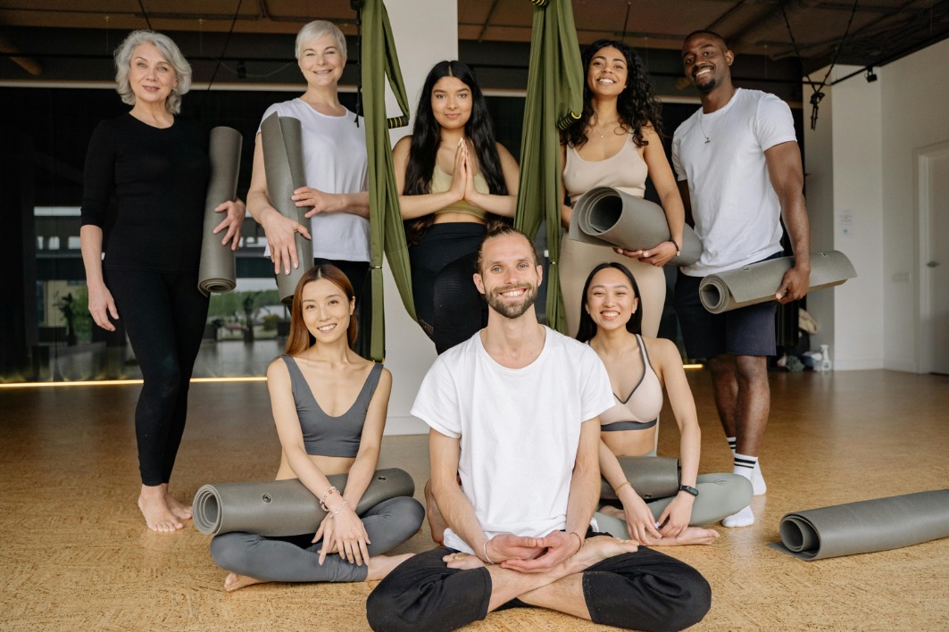 Image of a mindfulness instructor leading participants in mindfulness exercises, promoting relaxation, focus, and emotional well-being in a serene environment.