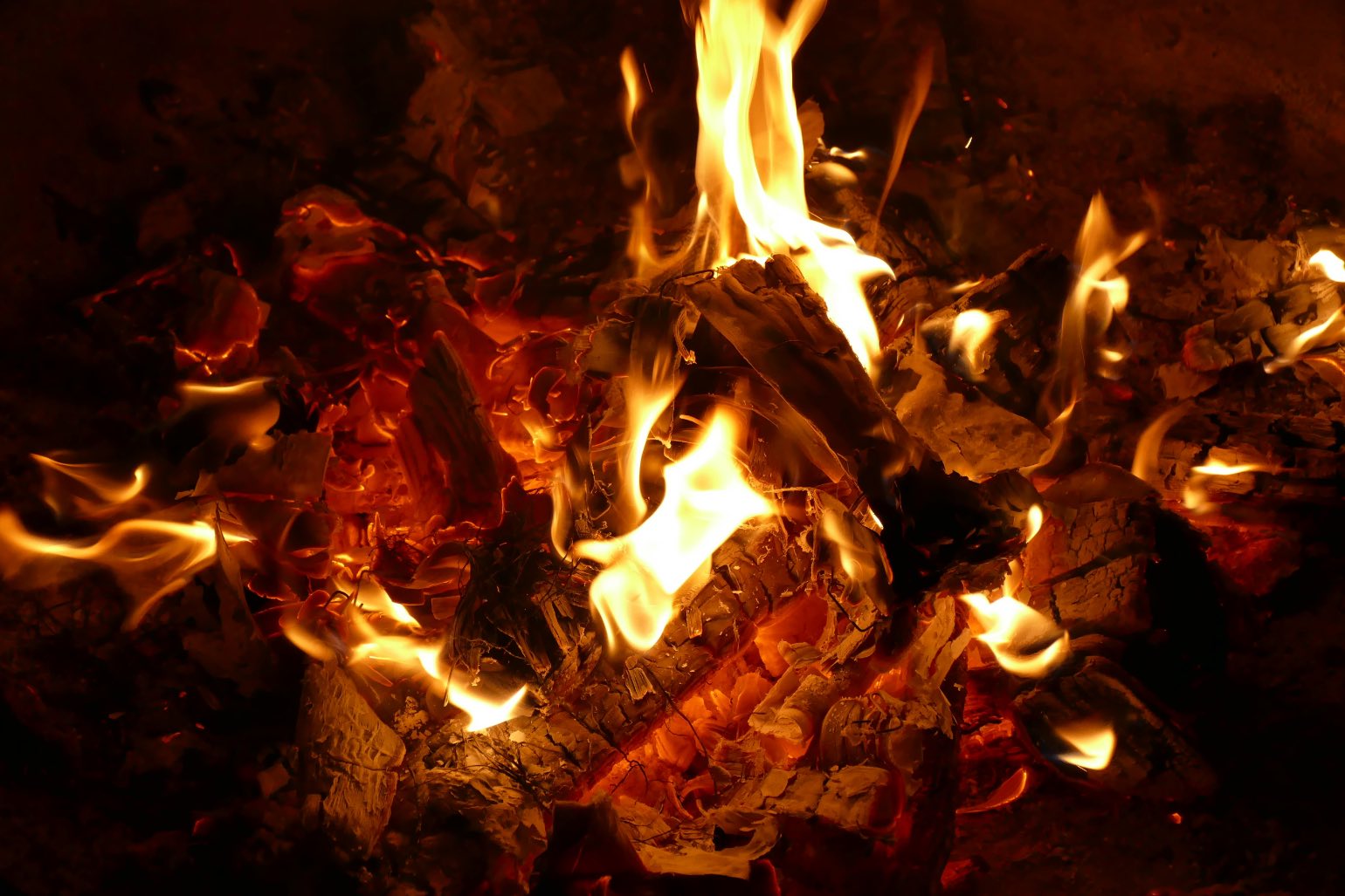 Fire art on Walpurgisnacht in Leipzig