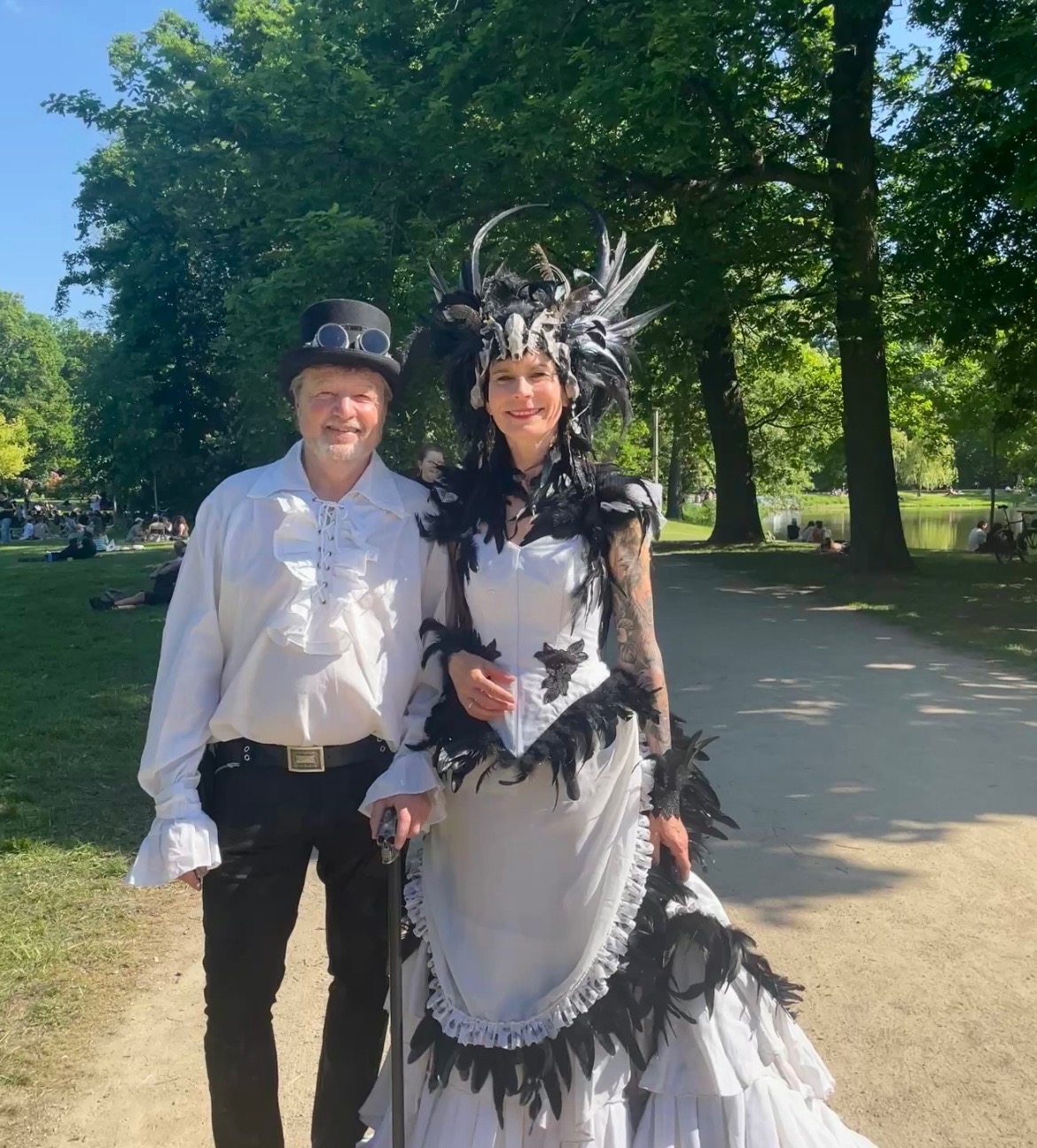 WGT atmosphere in a Leipzig park